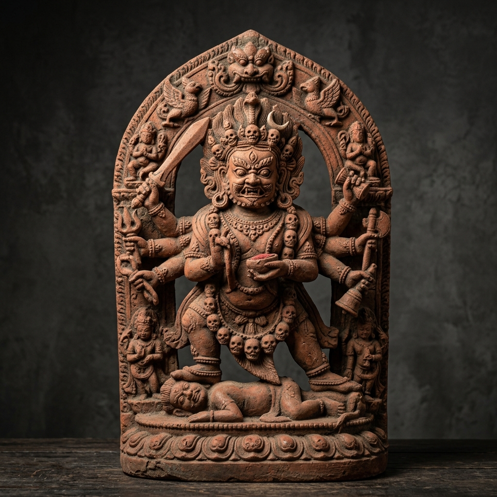 Fierce Bhairav Sculpture